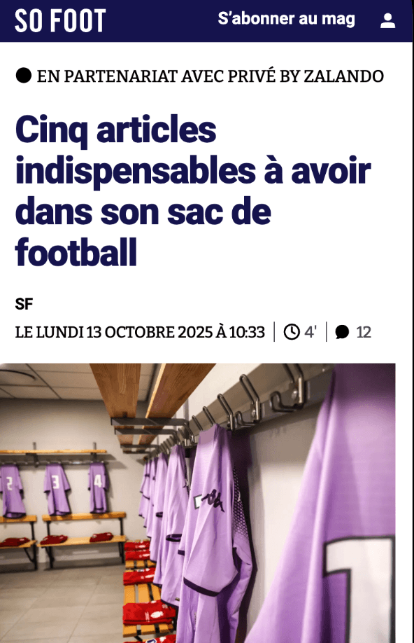 Article So Foot