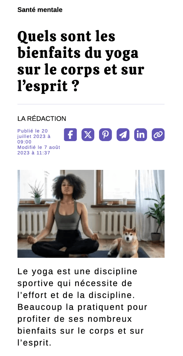 Article Yoga